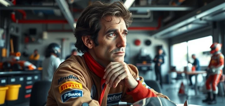 Alain Prost en train de réfléchir à l'importance de la préparation mentale en Formule 1