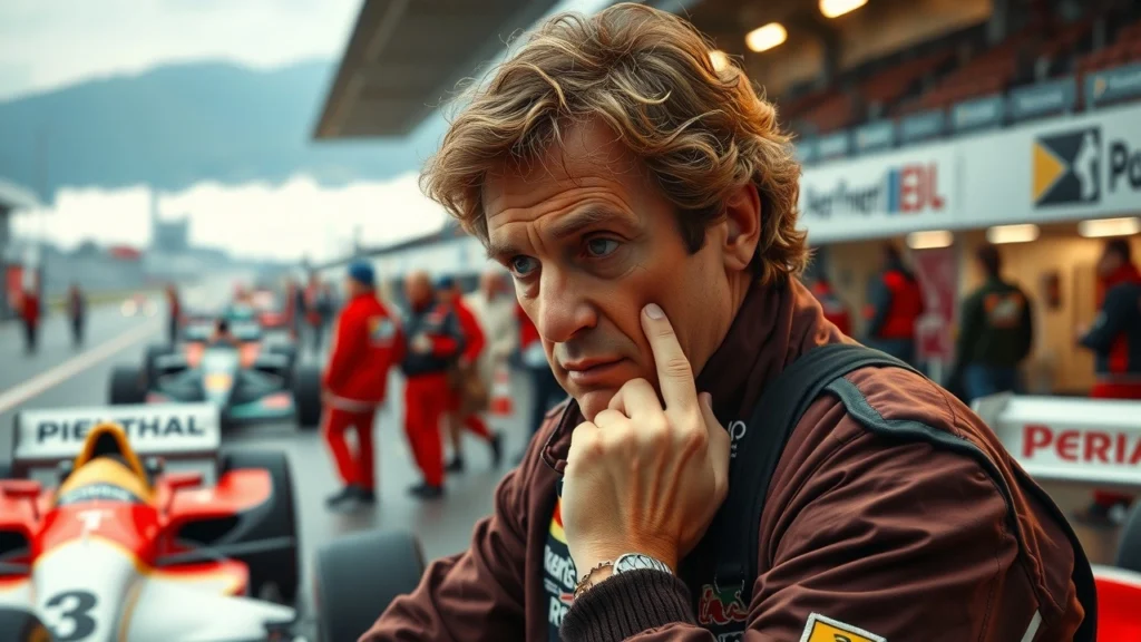 Alain Prost en train d'analyser la psychologie des concurrents en Formule 1.