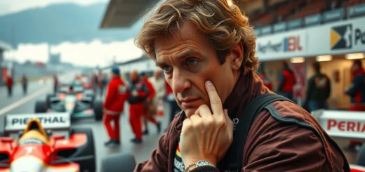 Alain Prost en train d'analyser la psychologie des concurrents en Formule 1.