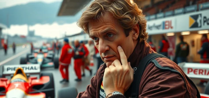 Alain Prost en train d'analyser la psychologie des concurrents en Formule 1.