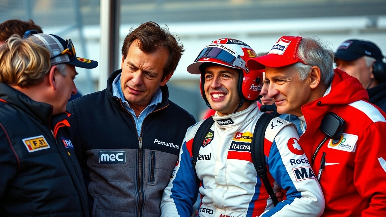 Ayrton Senna et ses mentors en course