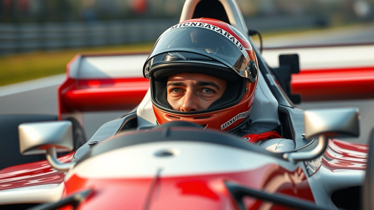 Ayrton Senna en Formule 1 sur la piste