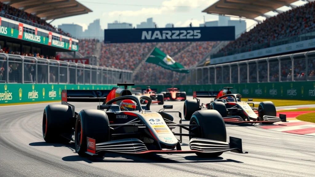 Oscar Piastri en tête de la course devant Verstappen et Norris.