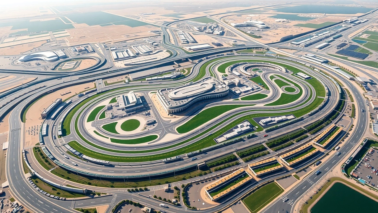 vue du circuit dAbou Dabi avec ses caractéristiques