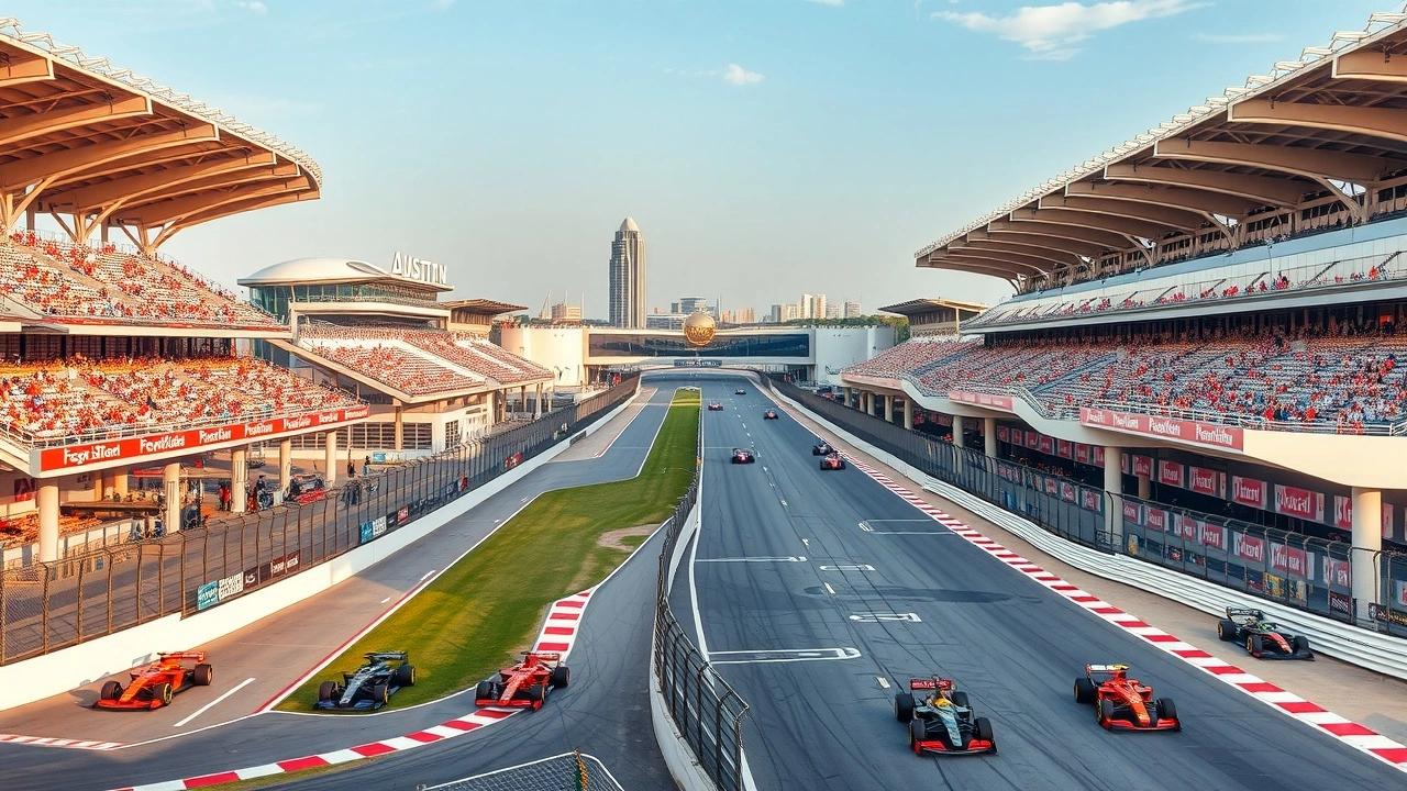 circuit d'Austin pendant une course de F1