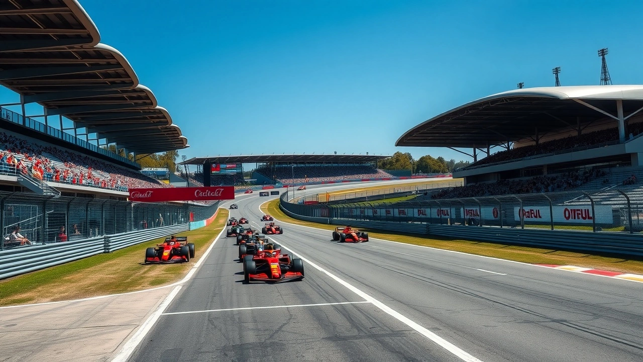 circuit de formule 1 en australie avec voitures en course
