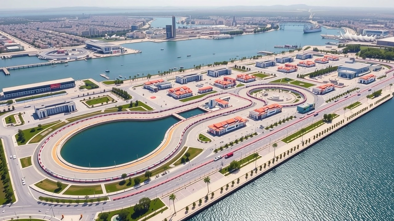circuit de Baku avec ses particularites urbaines