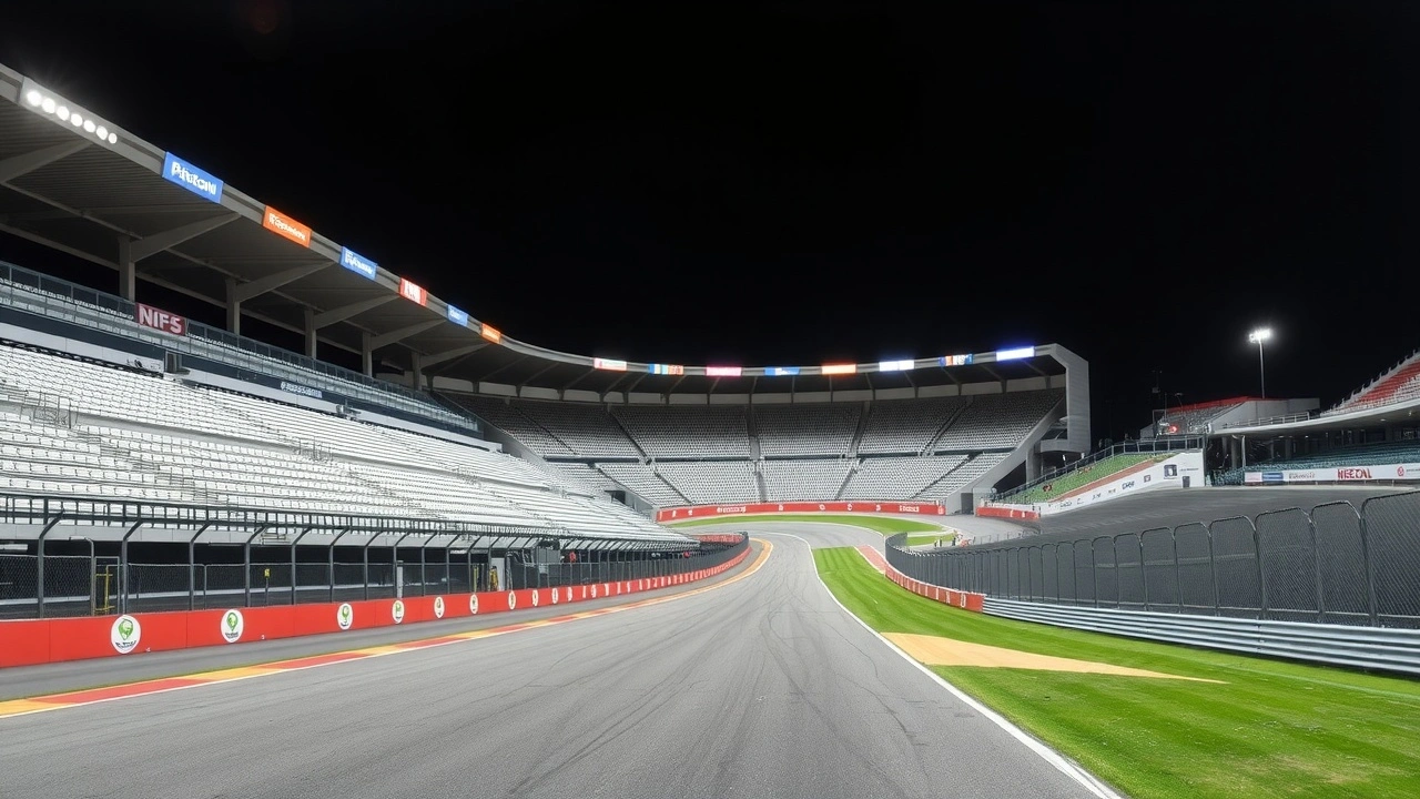 circuit de Barcelone après le Grand Prix d'Espagne