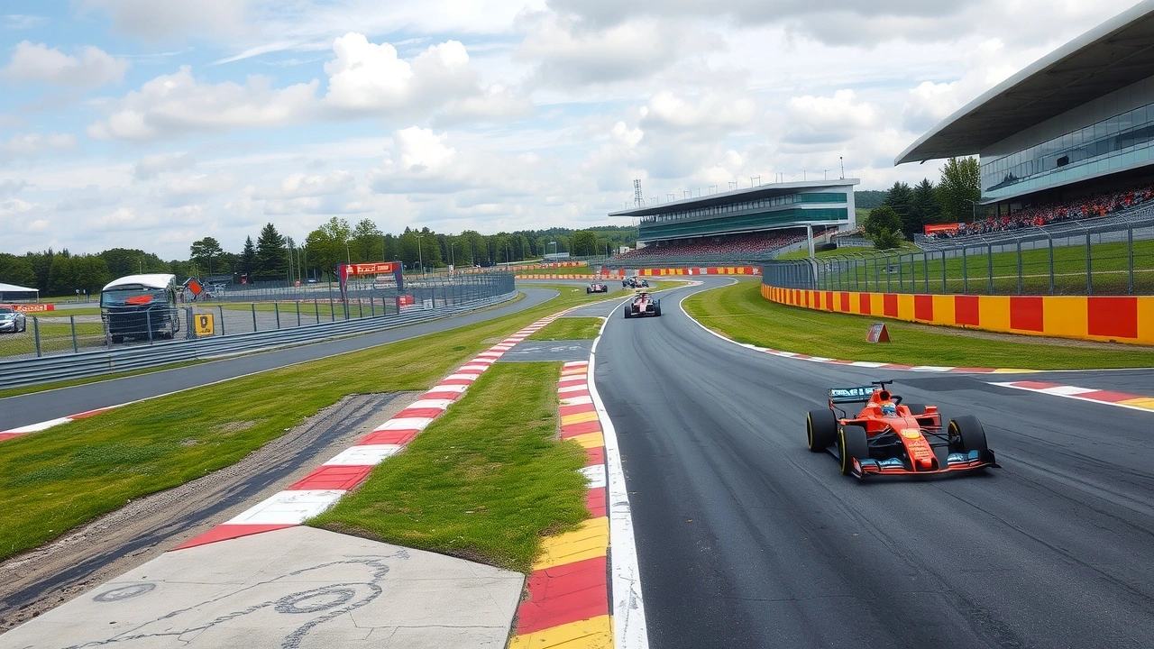 circuit de Formule 1 ancien et moderne en comparaison