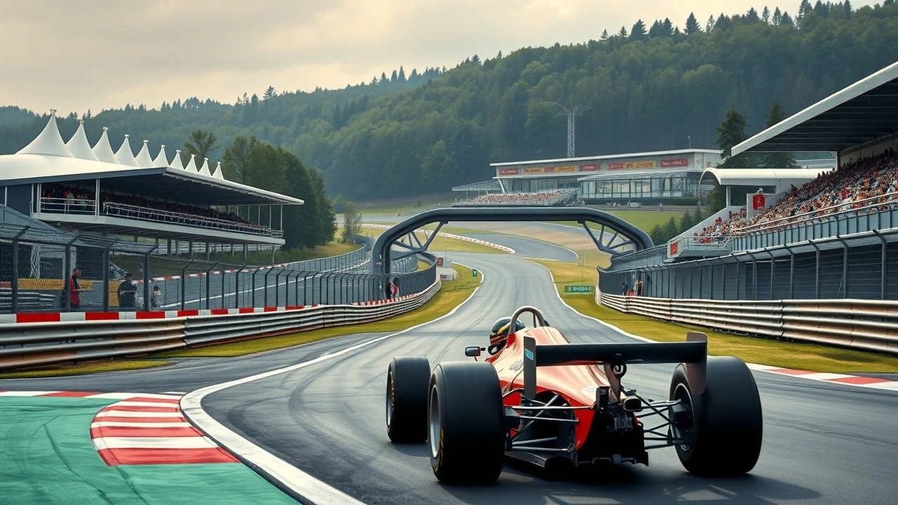 circuit de Formule 1 avec des améliorations modernes