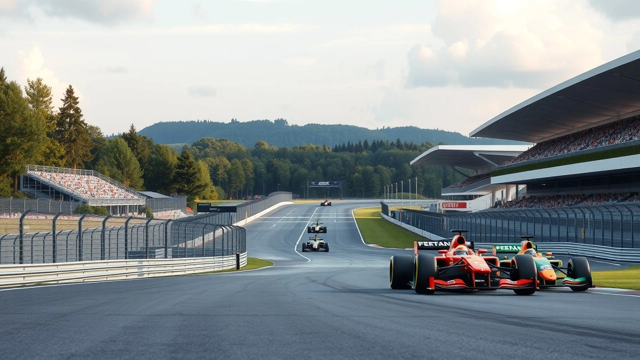 circuit de course de formule 1 traditionnel