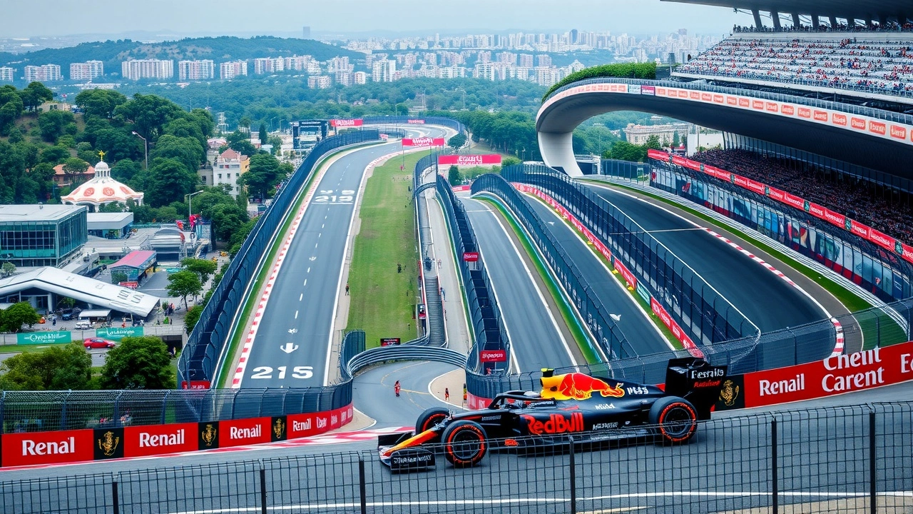 circuit de formule un à mexico avec vue panoramique