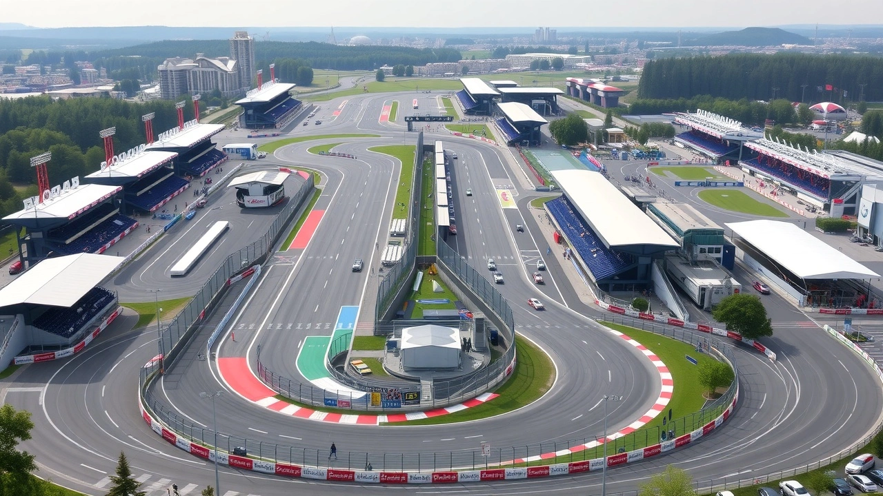 Vue du circuit de Formule 1 de Montréal