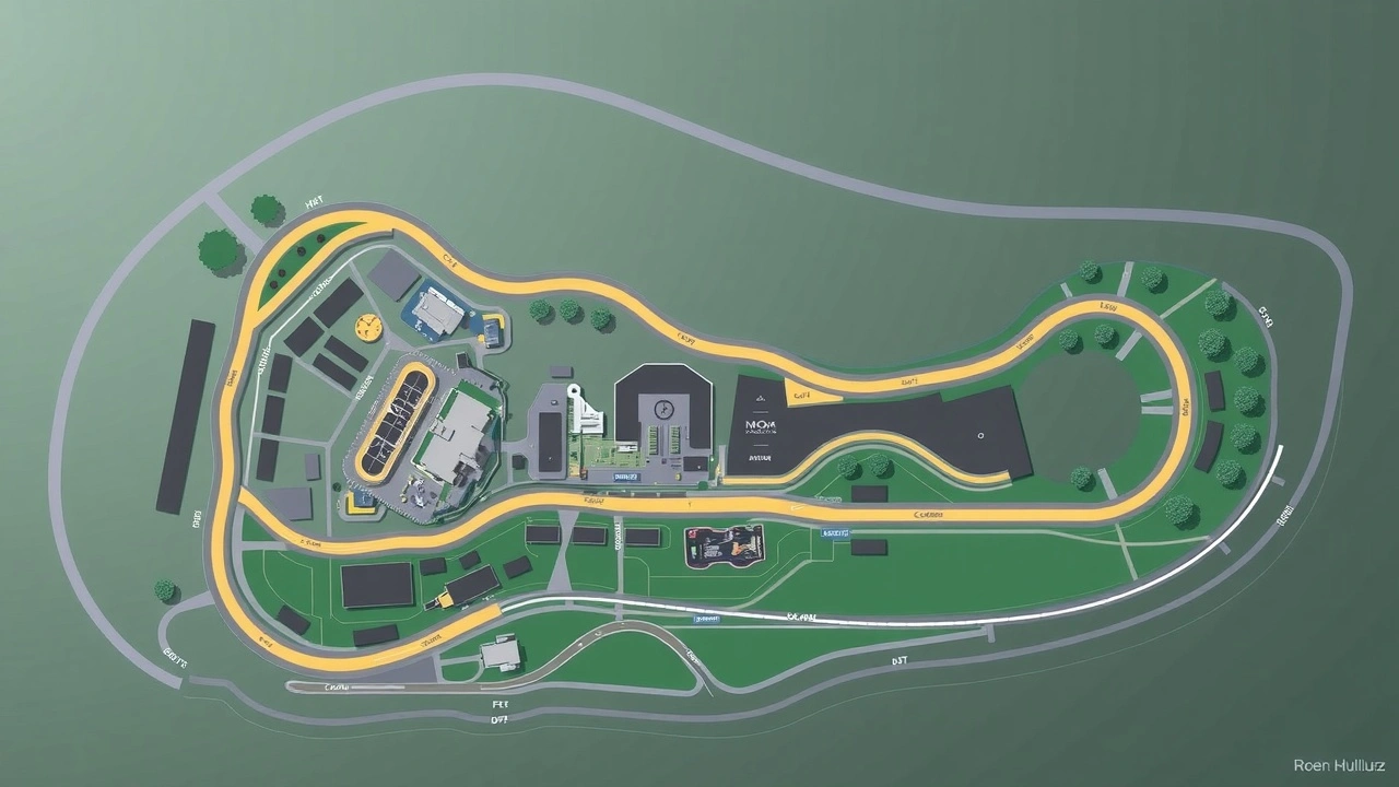 vue du circuit de Melbourne avec ses defis techniques