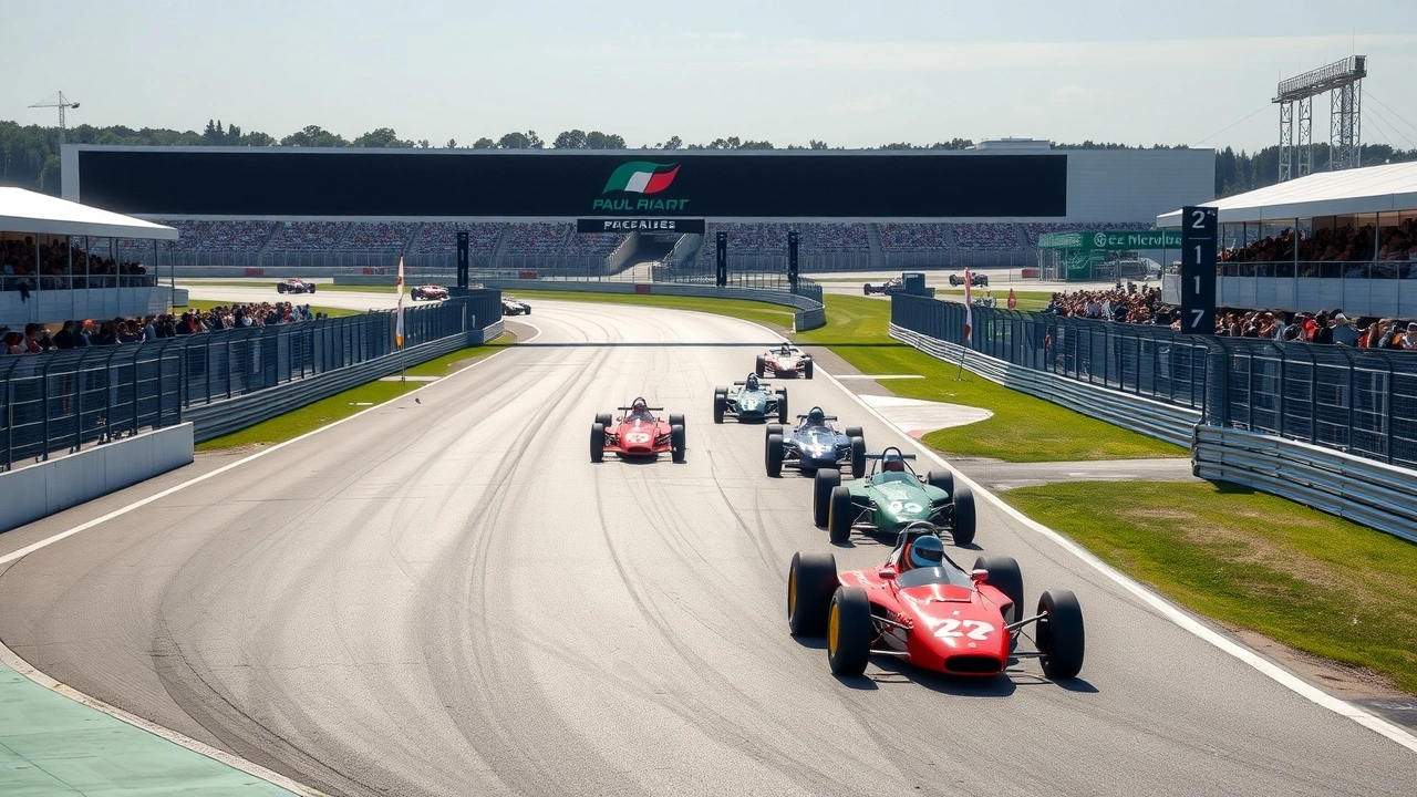 circuit paul ricard avec des voitures de f1 historiques
