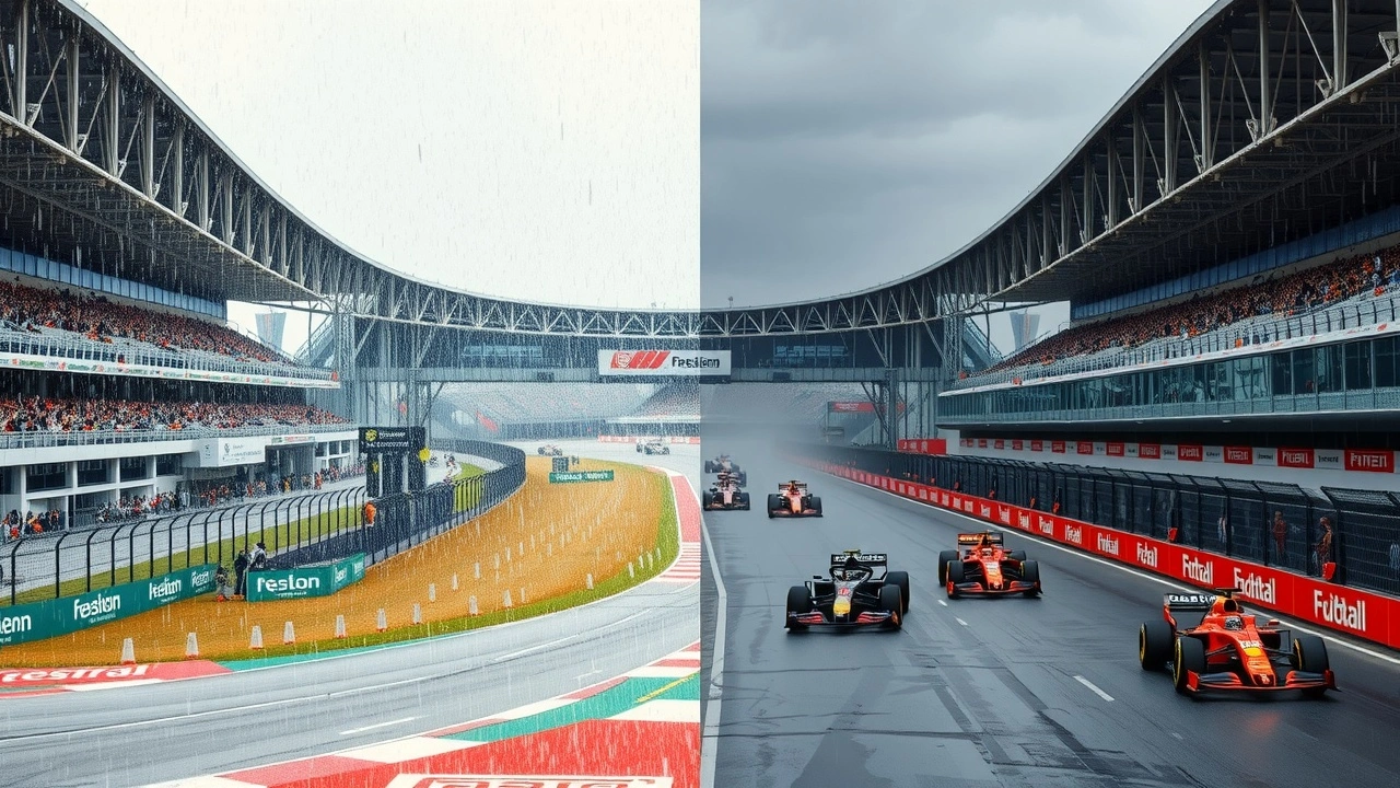 circuit de Shanghai avec conditions climatiques variées
