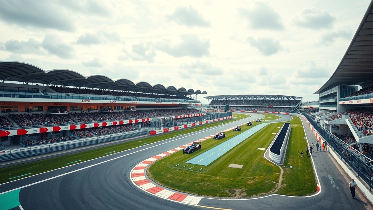 circuit de Silverstone avec technologie moderne