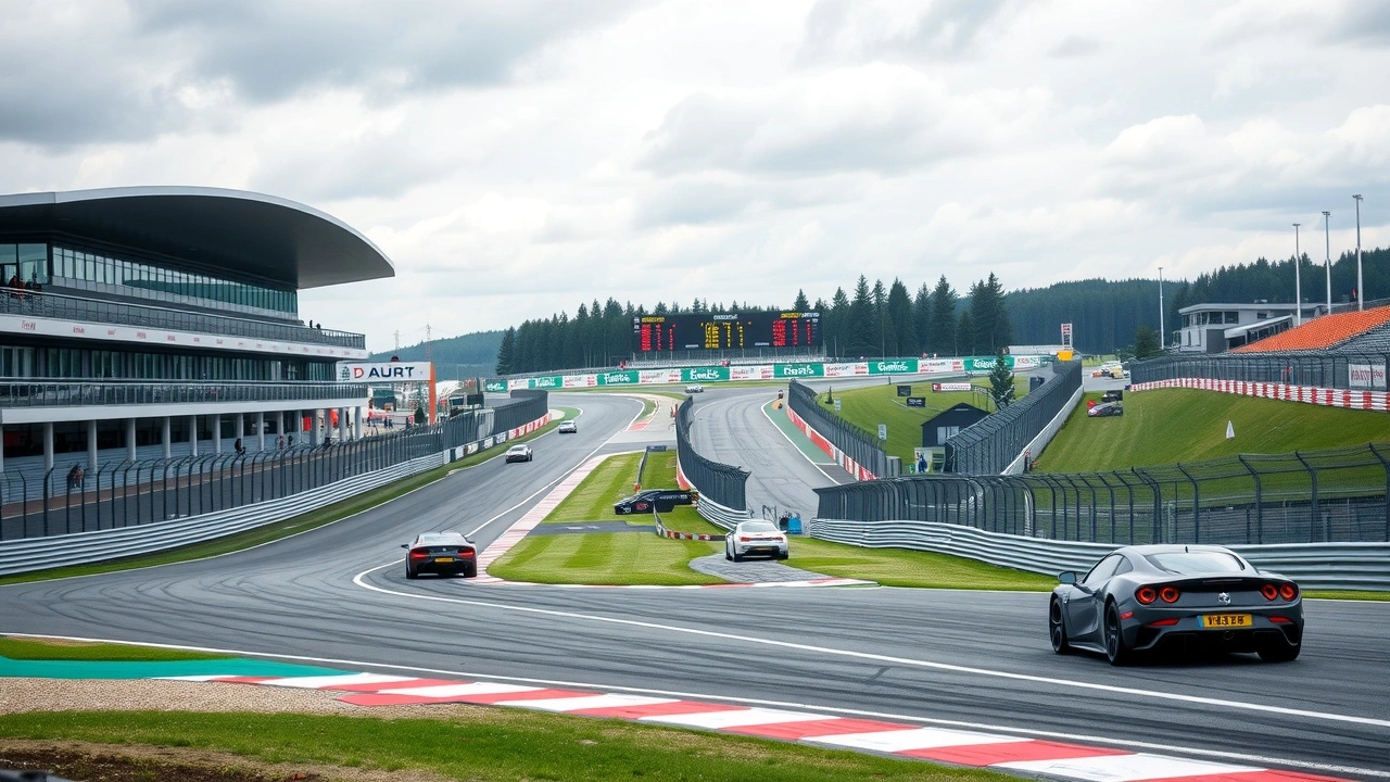 Vue réaliste du circuit de Spa-Francorchamps