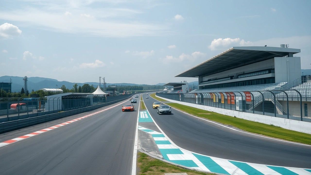 vue du circuit de Suzuka en journée de course