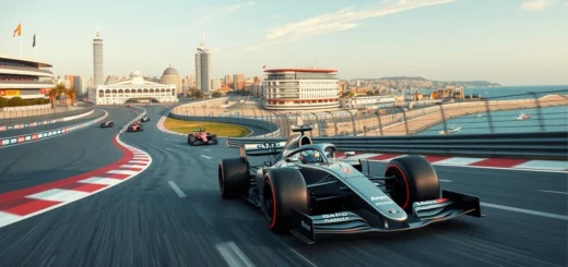 Circuits de Baku avec vitesse et technique