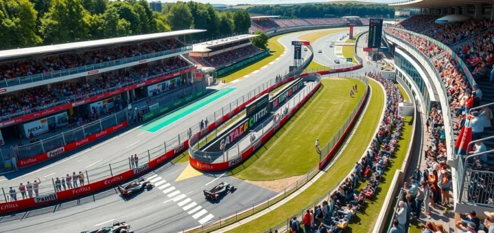 Illustration du circuit de Monza avec de nouvelles configurations de virages pour 2025.
