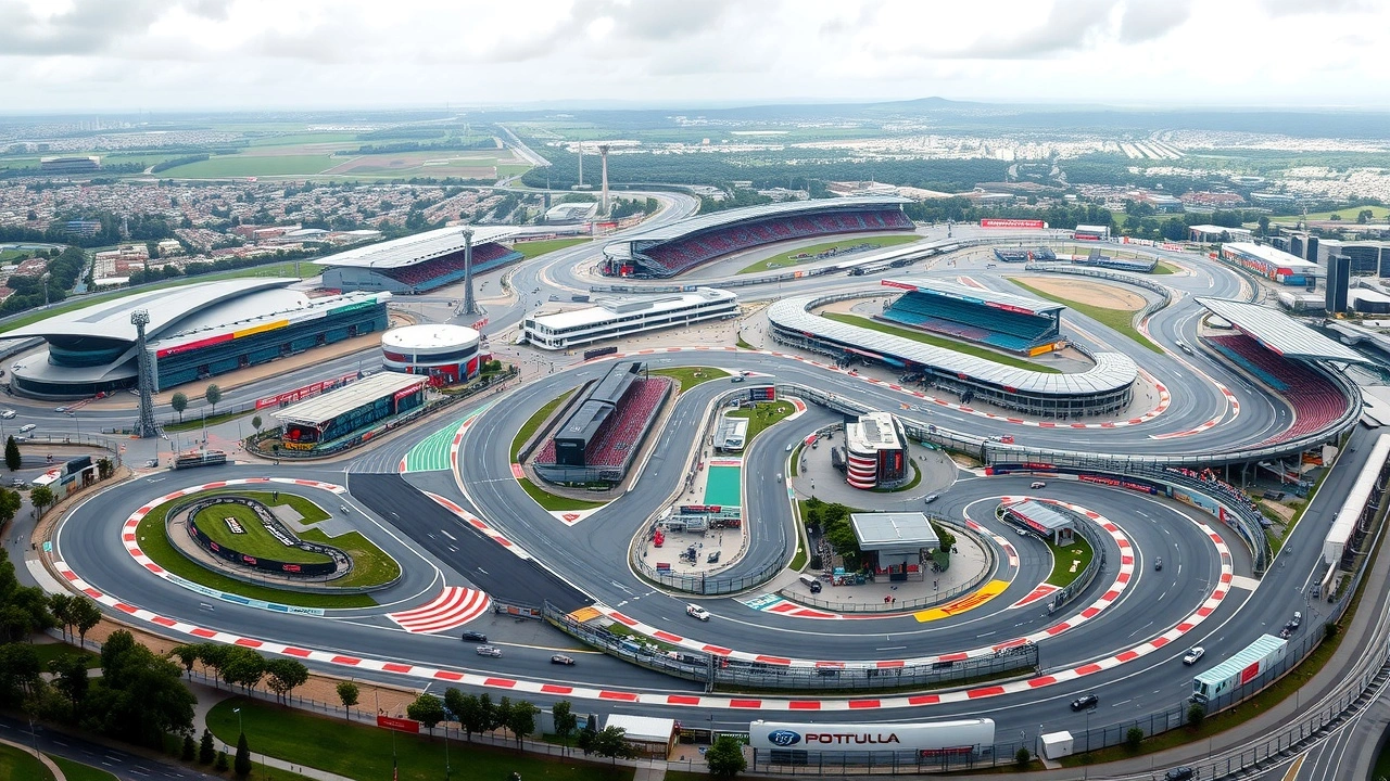 vue des circuits de Formule 1 et leur evolution