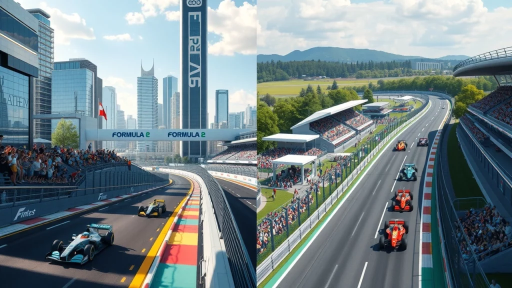 Comparaison des circuits de Formule E et de Formule 1