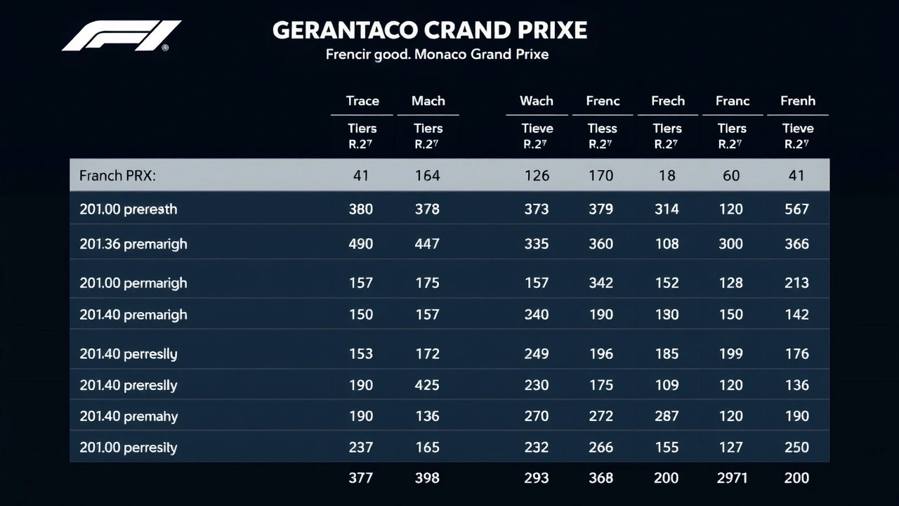 graphique comparatif des performances des pilotes français