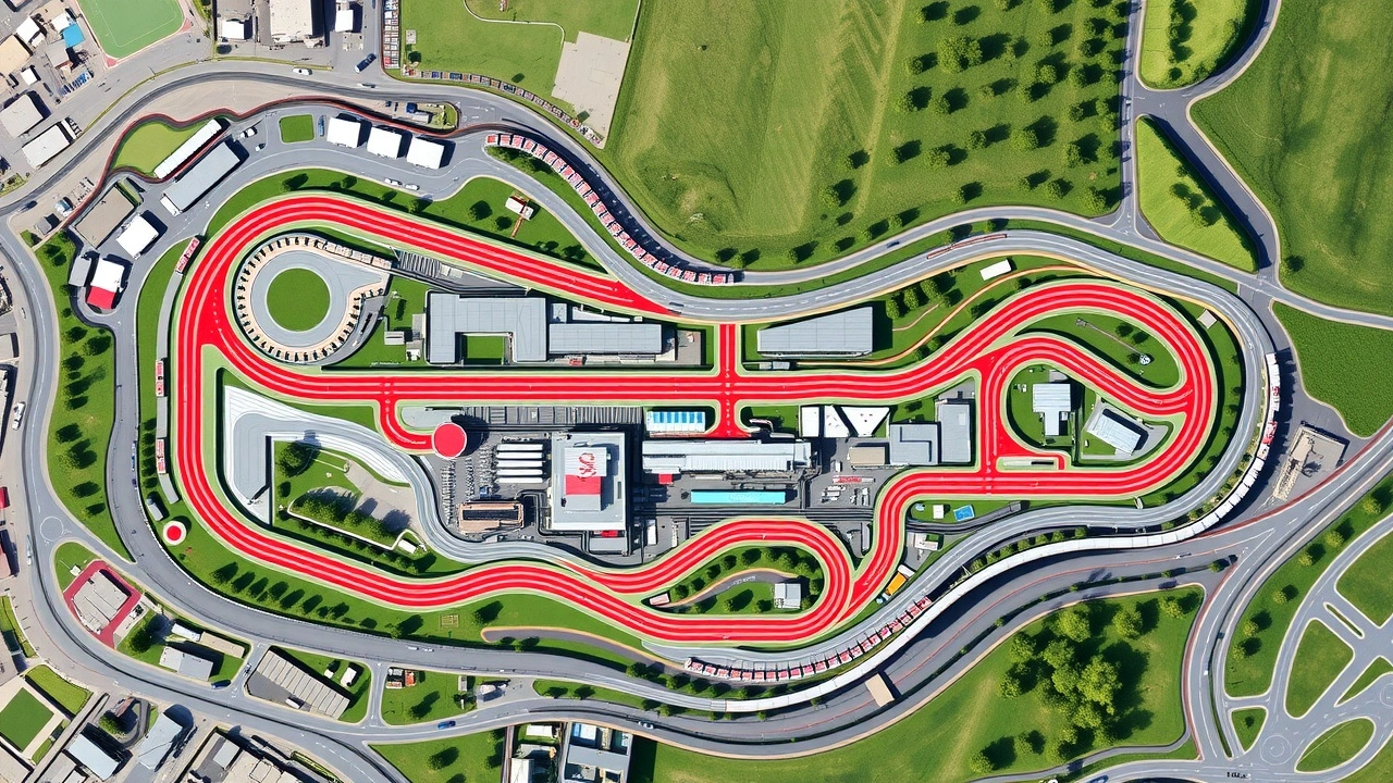 Vue réaliste de la configuration du circuit de Barcelone