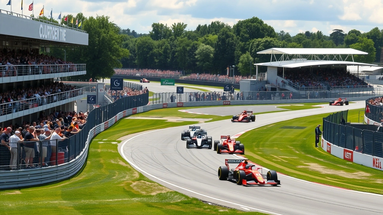 course de Formule 1 au circuit de Silverstone