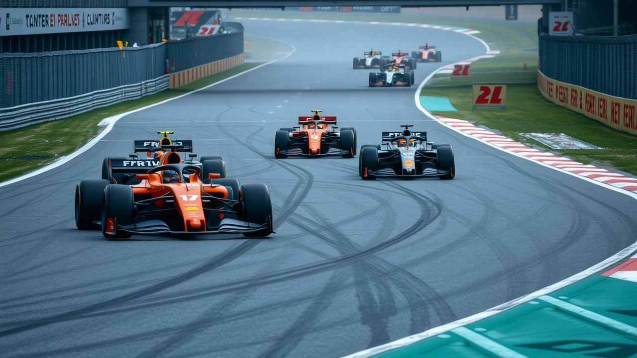 course de Formule 1 avec voitures en compétition