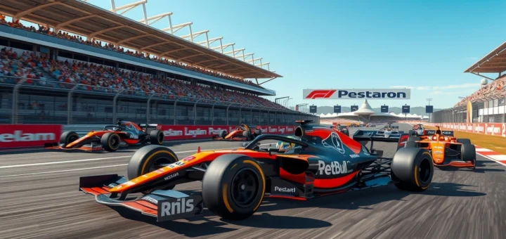 Oscar Piastri en pleine course avec McLaren en 2025, illustrant ses victoires en Formule 1.