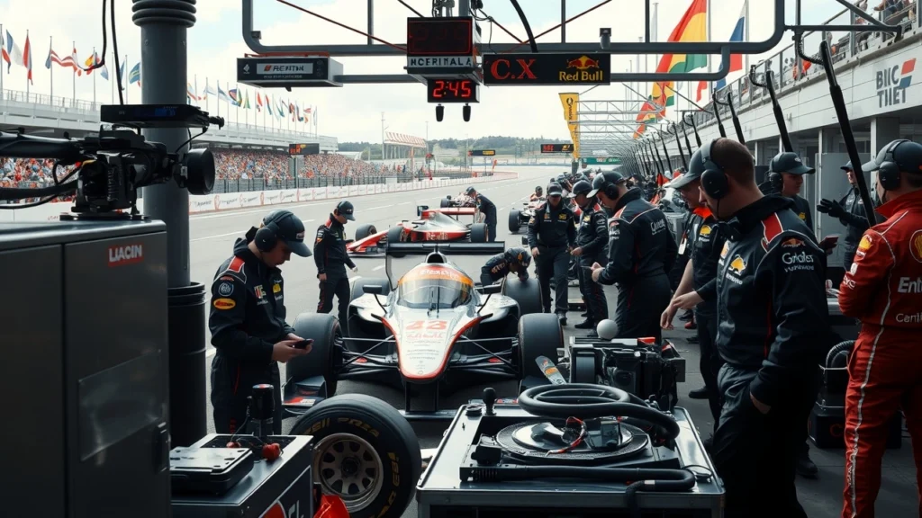 Une illustration des défis logistiques des équipes de sports automobiles qui s'adaptent aux normes internationales.