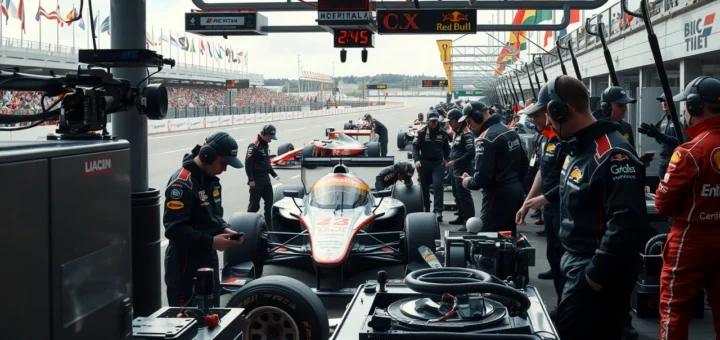 Une illustration des défis logistiques des équipes de sports automobiles qui s'adaptent aux normes internationales.