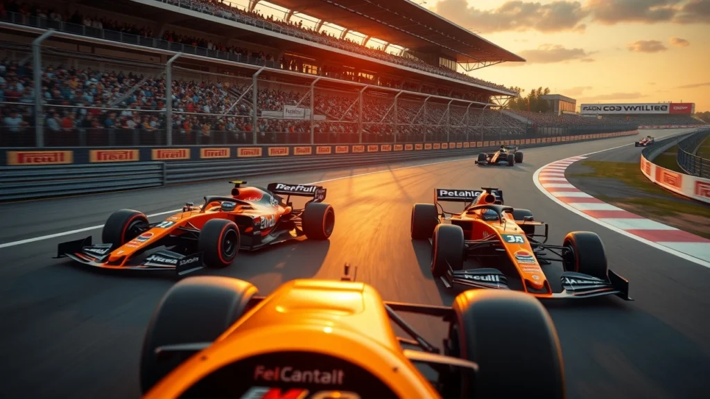 Oscar Piastri et Lando Norris de McLaren dominent sur le circuit aux Pays-Bas en 2025.