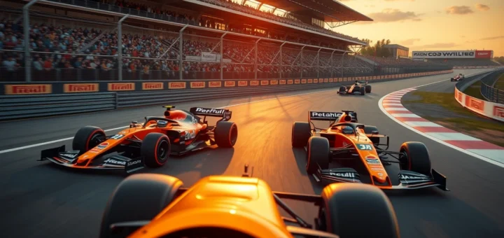 Oscar Piastri et Lando Norris de McLaren dominent sur le circuit aux Pays-Bas en 2025.