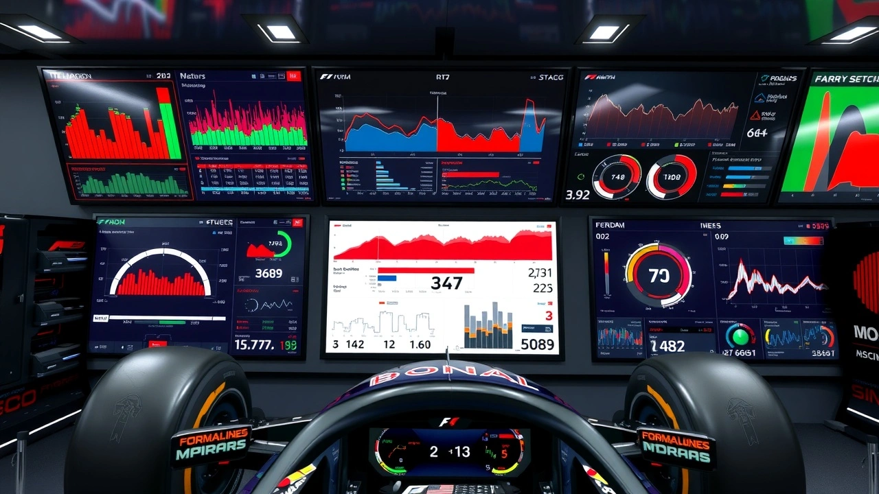 displays de données utilisées en Formule 1