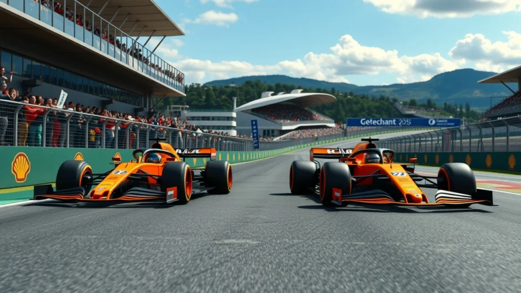 Une illustration du doublé historique de McLaren avec Norris et Piastri au Grand Prix de Hongrie en 2025.