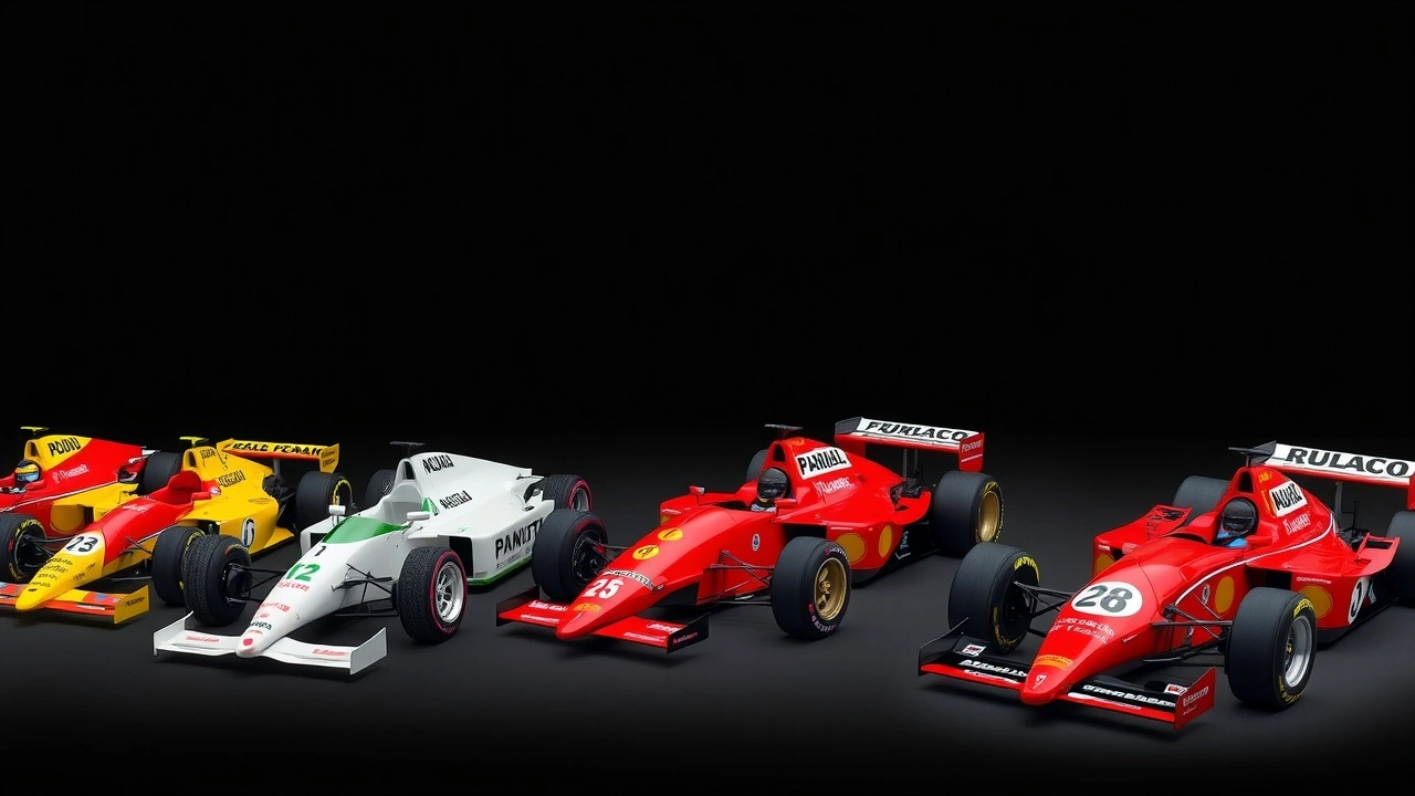 ligne du temps des monoplaces de F1