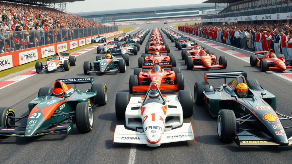 illustration de l'évolution de la rivalité entre équipes en Formule 1