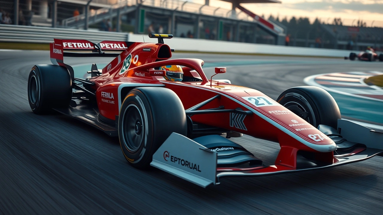 voiture de Formule 1 avec systèmes d assistance à la conduite