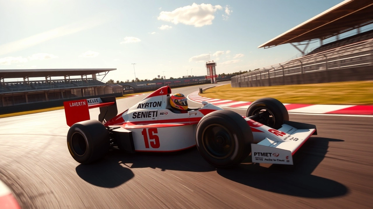 voiture de formule 1 sur un circuit ensoleillé