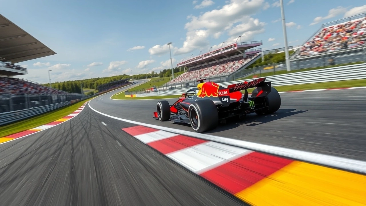 voiture de Formule 1 en course au Grand Prix du Canada