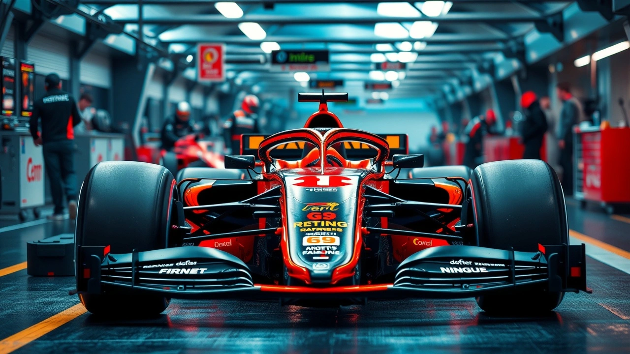 voiture de Formule 1 avec composants de nanotechnologie