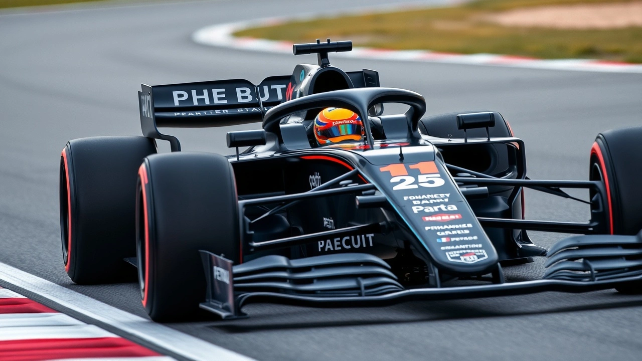 voiture de formule 1 sur un circuit moderne