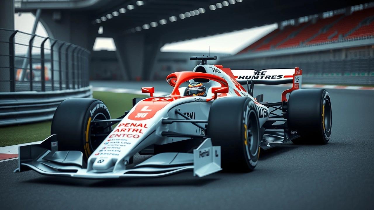 Voiture de Formule 1 avec des features de sécurité améliorées