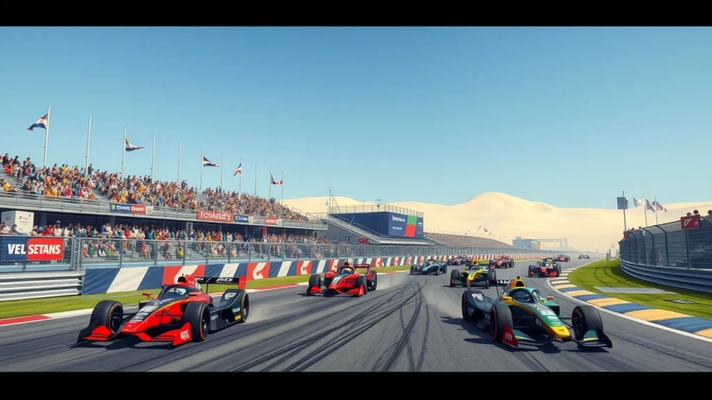 Illustration du circuit de Zandvoort pendant le Grand Prix des Pays-Bas 2025.