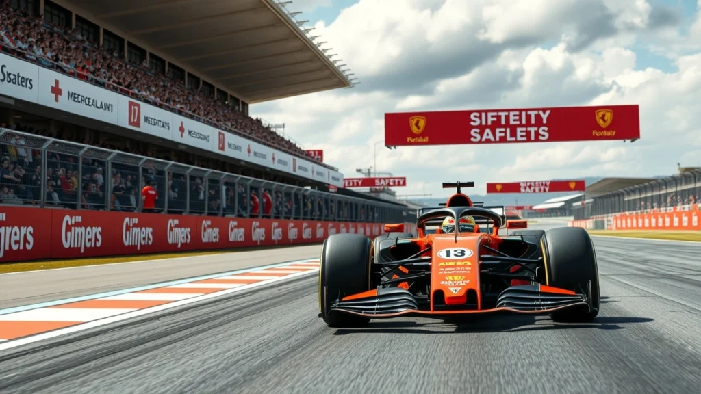 Une scène de Formule 1 illustrant l'héritage de Jules Bianchi et les nouvelles normes de sécurité.