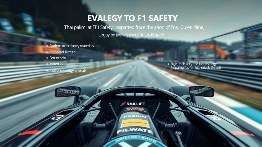 Image illustrant une voiture de F1 moderne mettant en avant ses technologies de sécurité avancées.