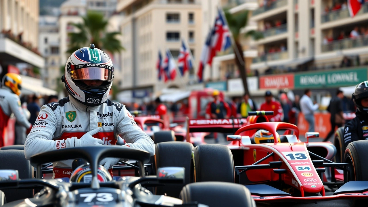 Pilotes francais rendant hommage a Ayrton Senna